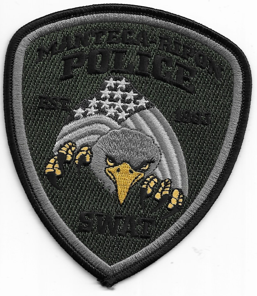 Manteca-Ripon S.W.A.T. dark green, CA (3.5" x 4.5") shoulder police patch (fire)