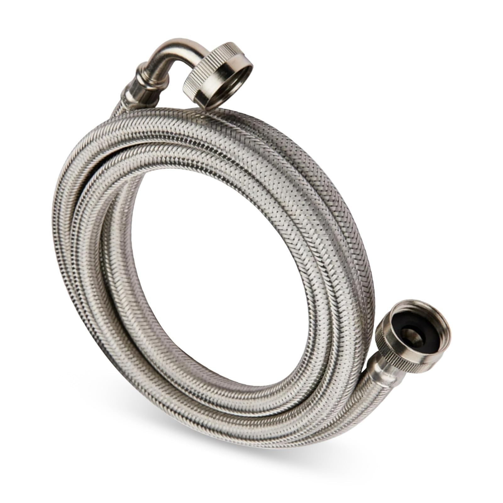 (1 Pack) Seelink 4FT Washing Machine Hose, Stainless Steel Washer Hose for Ho...