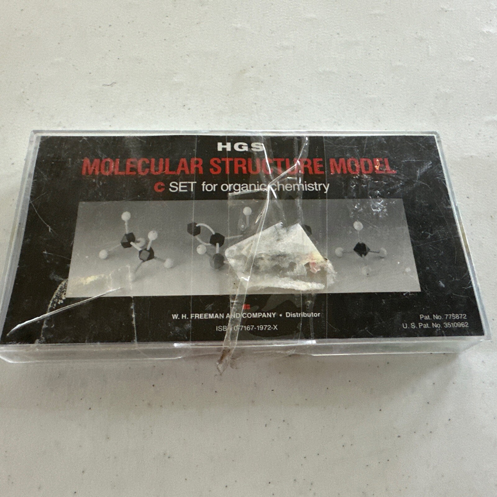 HGS Molecular Structural Model Set For Organic Chemistry WH Freeman T20