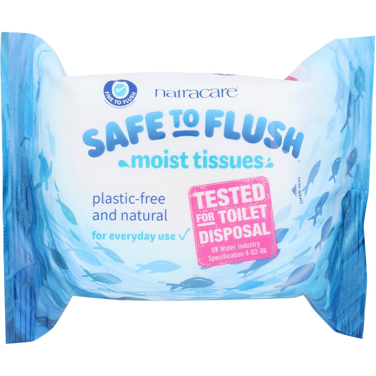 Natracare Safe To Flush Moist Tissues 30 Counts Flushable