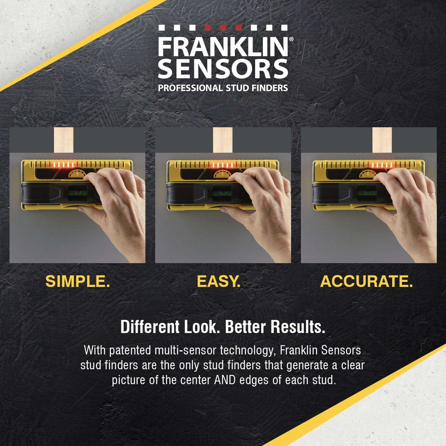 Franklin Sensors ProSensor M210 Whole Stud Detector LED Stud Finder