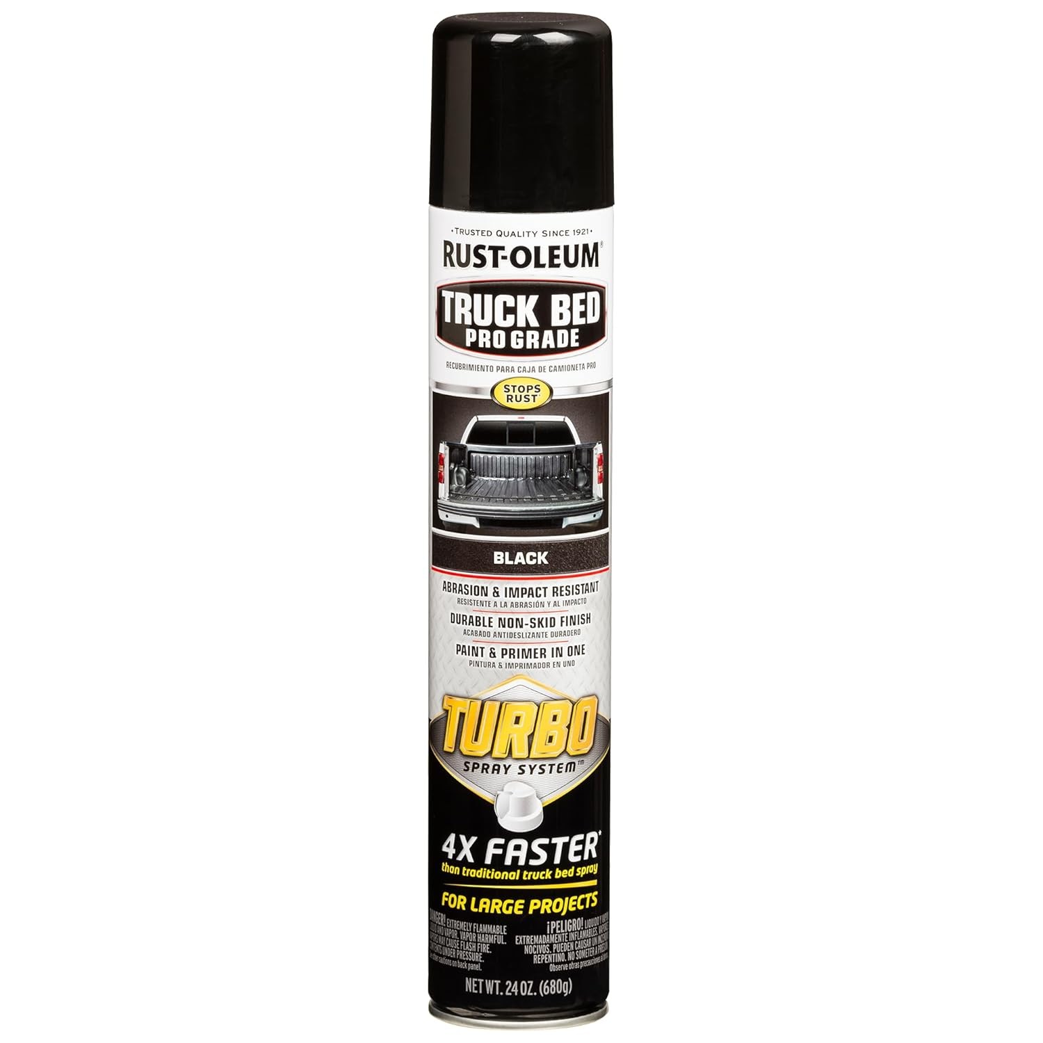 Truck Bed Coating Black Rust-Oleum 340455 Heavy Duty Spray Bedliner Black