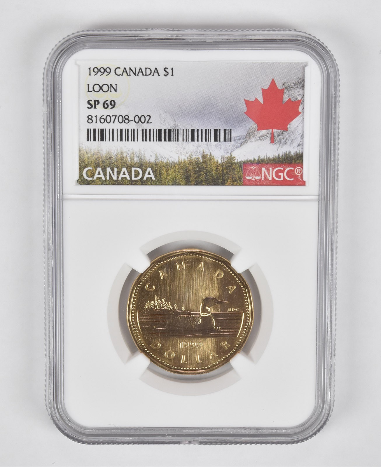 1999 Canada 1 Dollar Loon SP69 NGC Canada Label