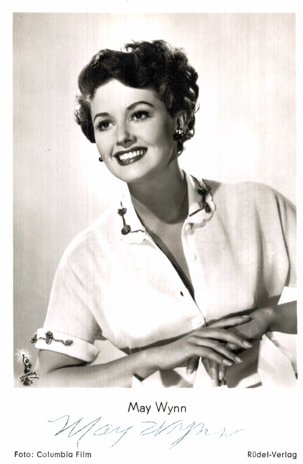 May Wynn Original Signature On Card N 193 I