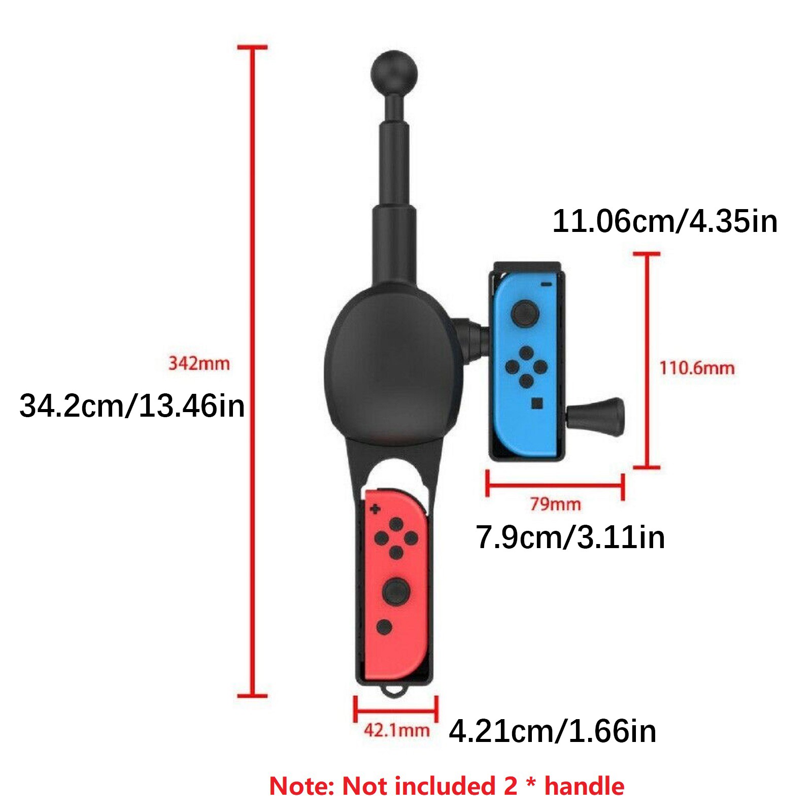 Plastic Fishing Rod Fishing Game Kit For NS Switch Joy-Con Console Controller
