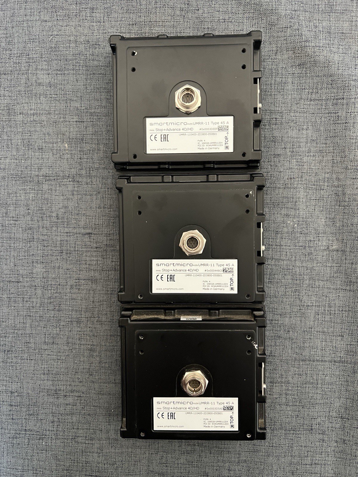 Lot of 3 - Smartmicro Automotive Radar UMRR-11 TYPE 45 A 4D/UHD
