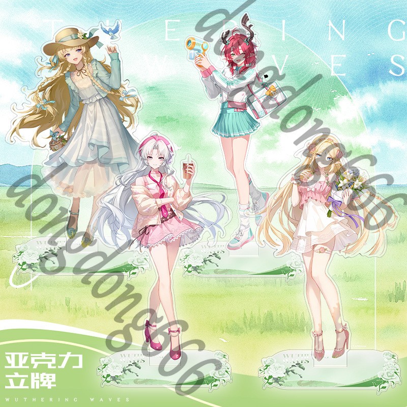 Wuthering Waves Acrylic HD Figure Model Stand Anime Standing Plate Ornament Gift