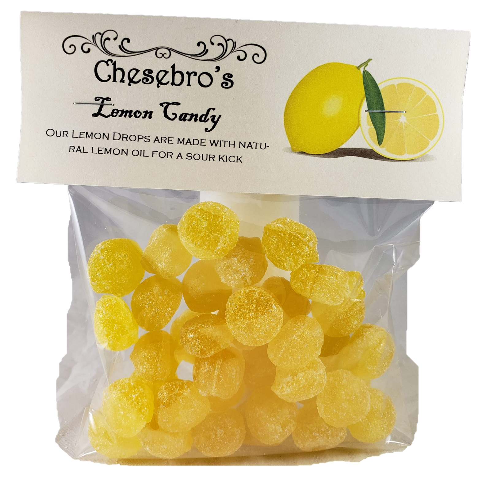 Lemon Hard Candy Drops 3 PACK with FREE SHIPPING