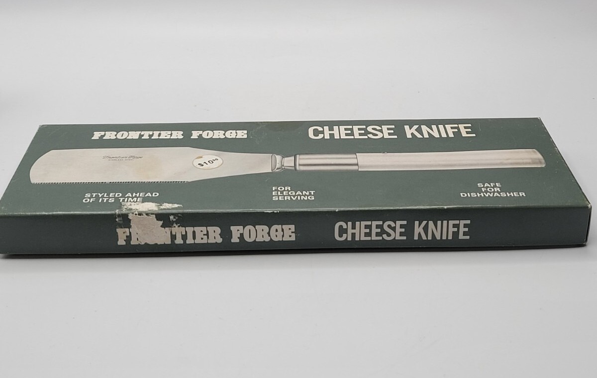 Vtg Frontier Forge Cheese Knife Lucite Acrylic Handle • Japan • New In Box