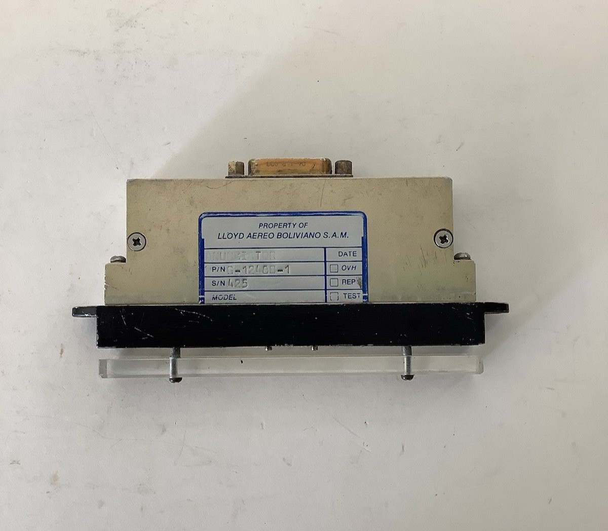 Gables Engineering G-1248B-1 Annunciator Dim Panel Lloyd Aereo G1248B1