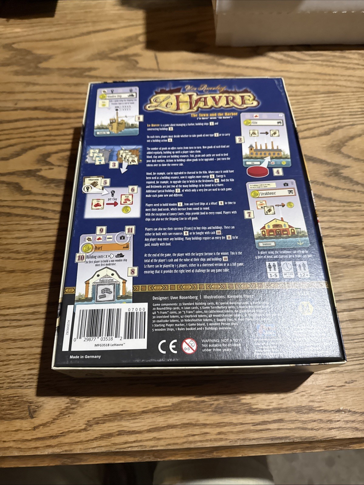 LE HAVRE Board Game 100% COMPLETE 2009 MULTI AWARD WINNER