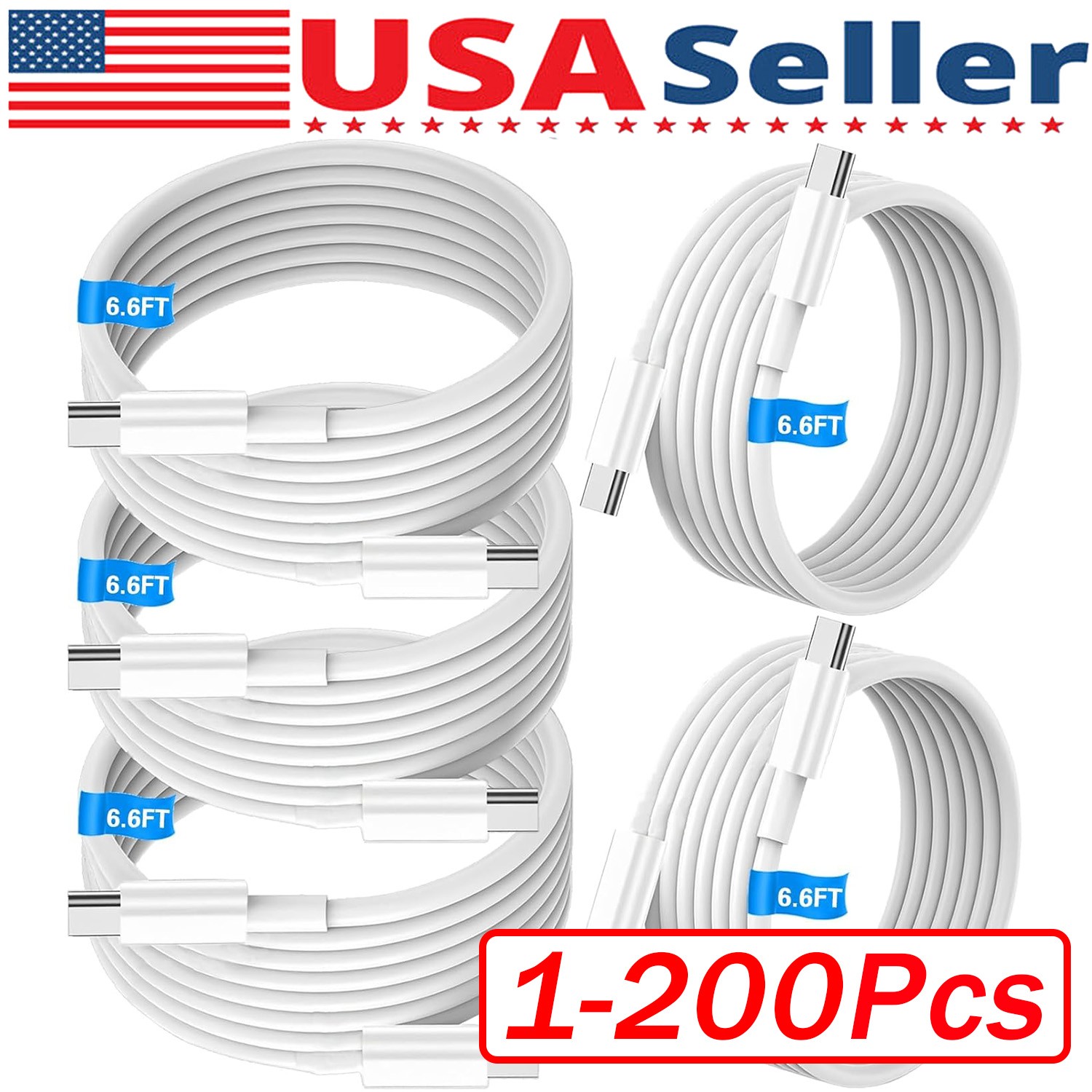 For iPhone 17/16/15 Samsung 60W USB-C to USB C Cable Fast Charger PD Cord Lot