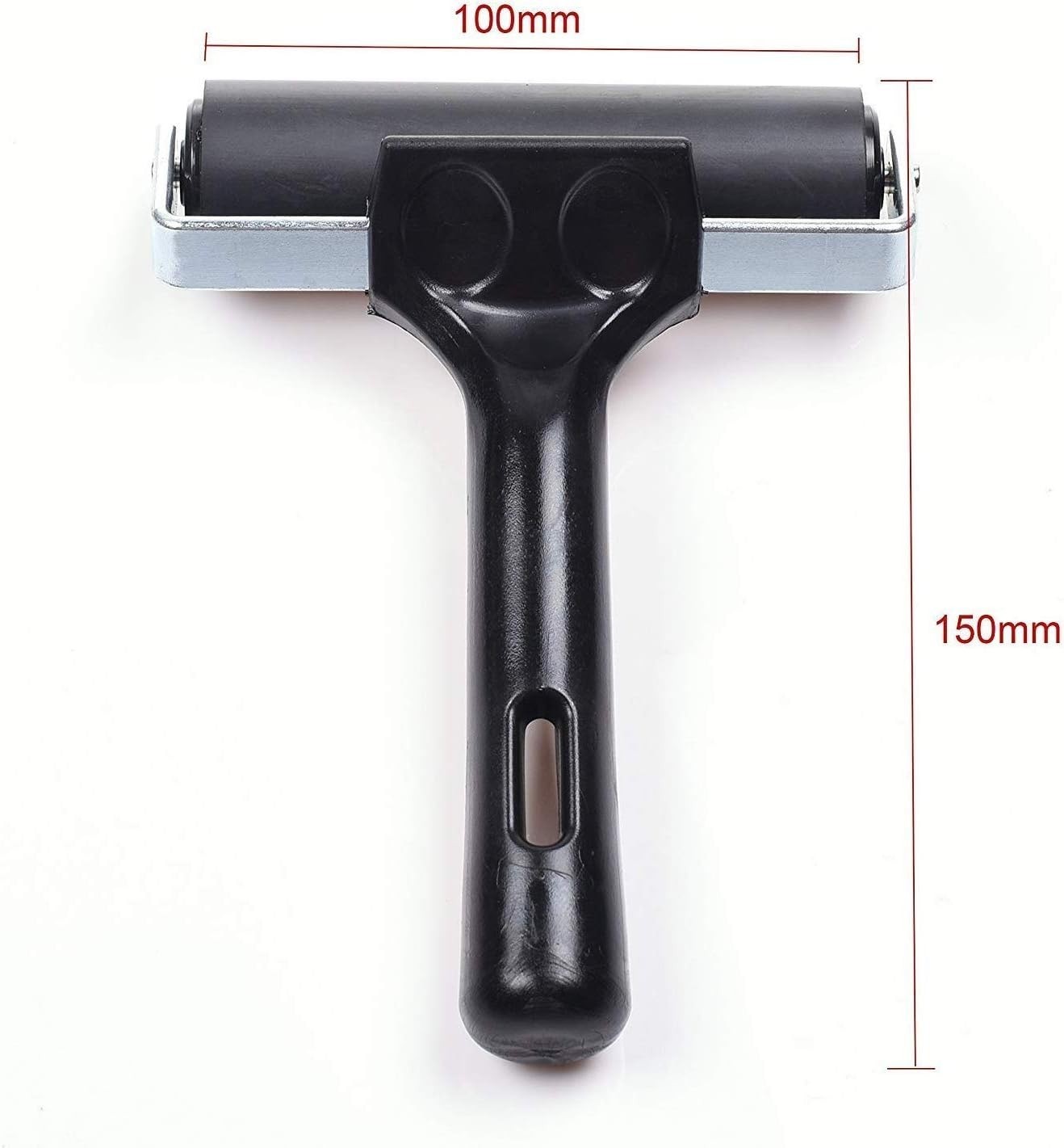 Lightweight 4-Inch Rubber Brayer Roller for Precision Printing & Crafting