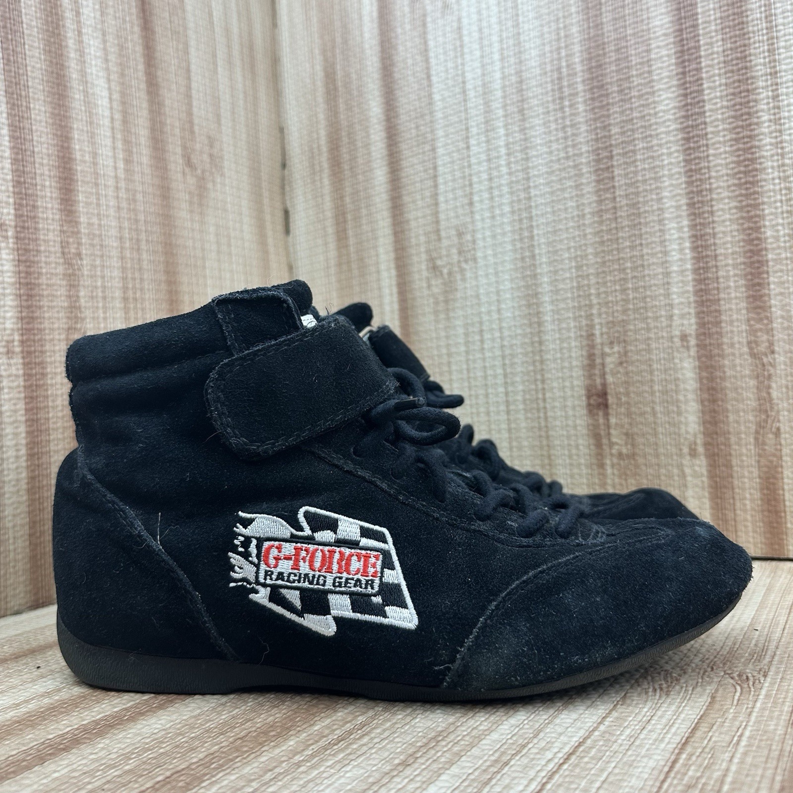 G-Force Racing Gear Driving  Shoes Mens Size 10 Black Mid-Top Racegrip