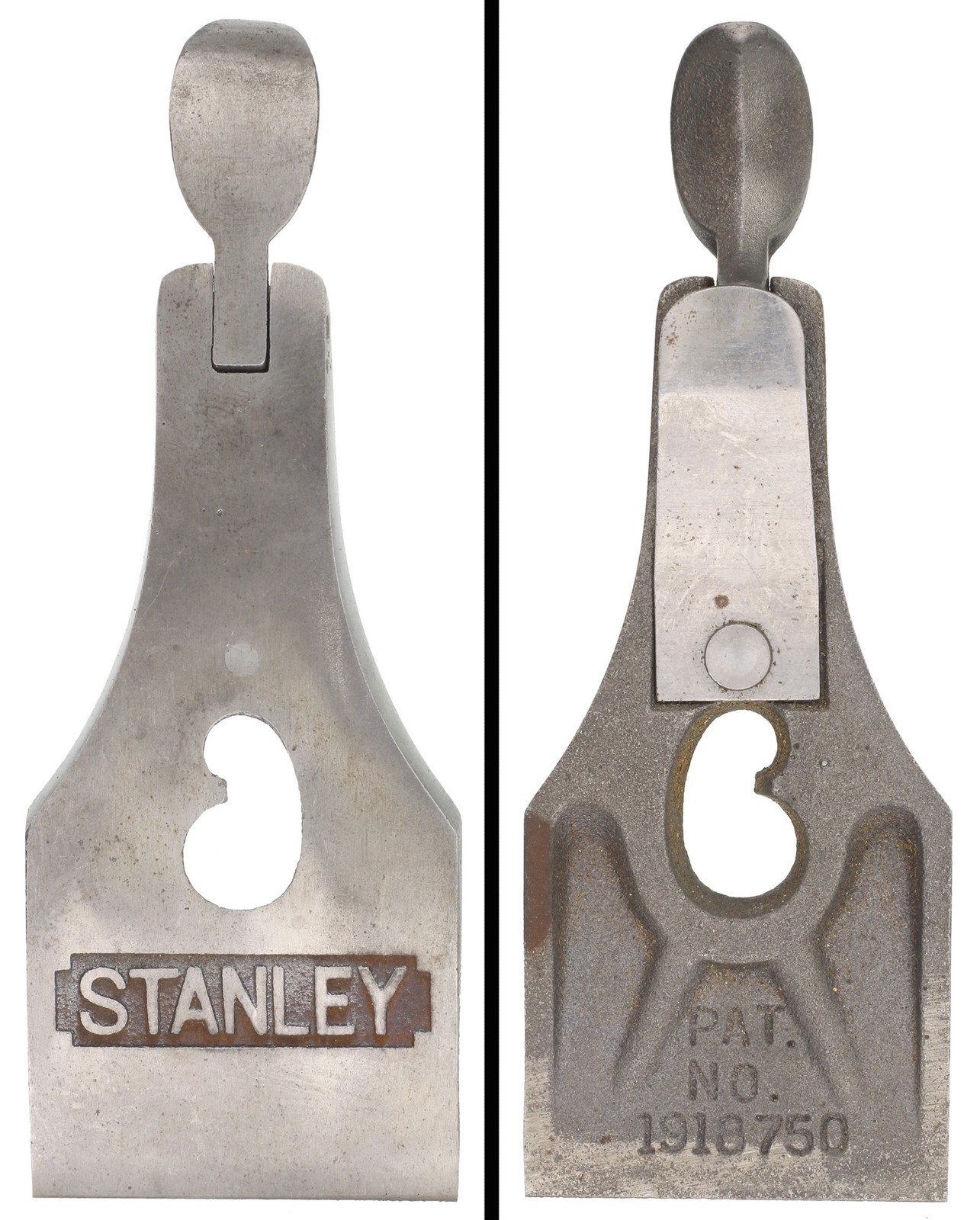 Stanley No. 4/4 C Lever Cap-Cast w/ Stanley Name - Kidey Opening - mjdtoolparts