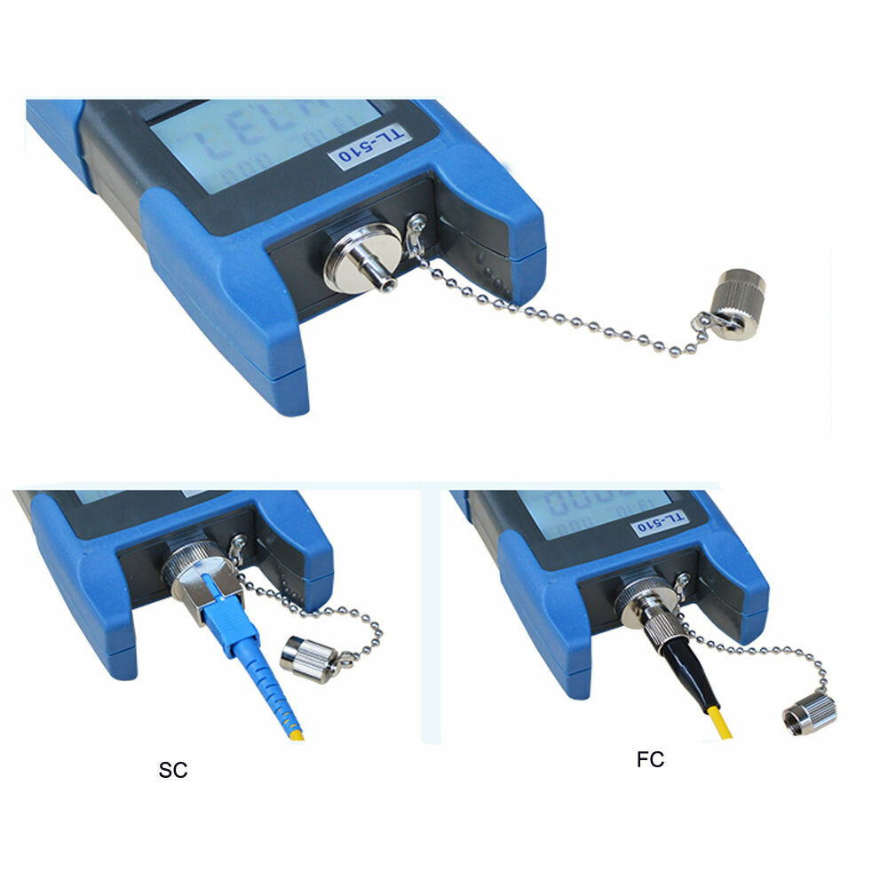 Fiber Optic Power Meter Tool Optical Tester Optical Light Source SC -70 to +10nm