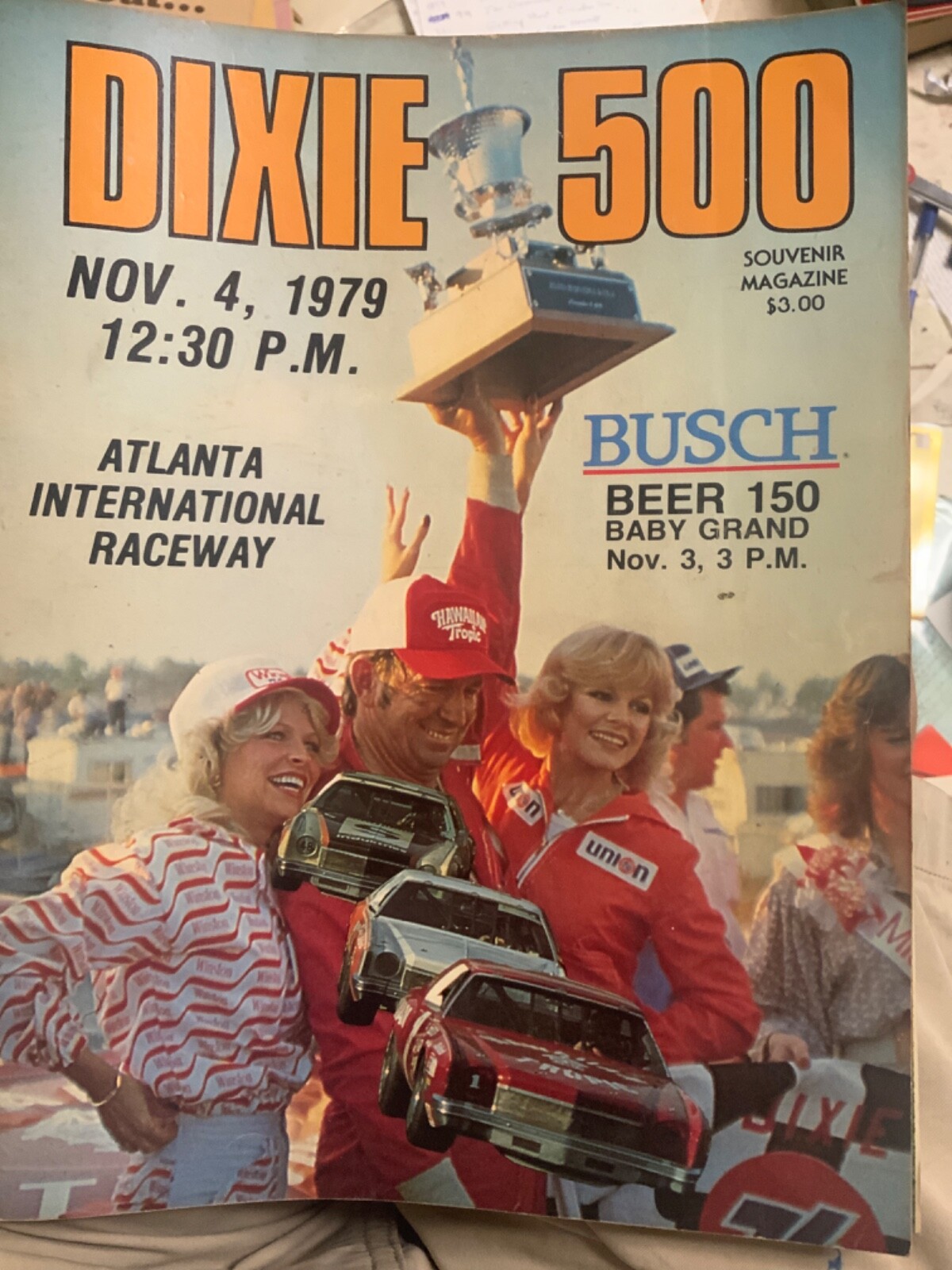 1979 Dixie 500 Atlanta Raceway Program, W/Allison & Bonnett Posters