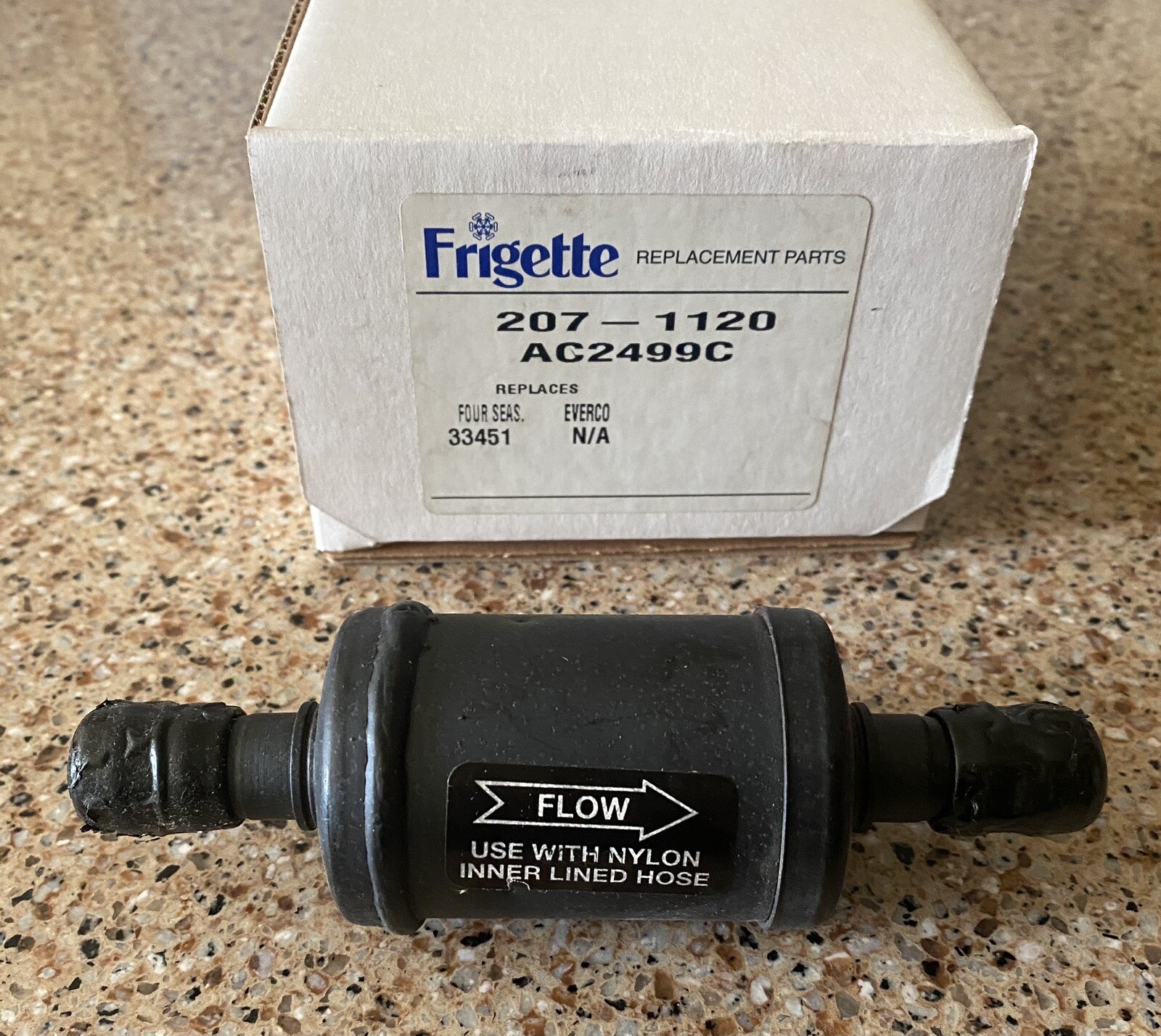 Frigette Replacement Part 207-1120 AC2499C In Line Muffler A/C High Side FS33451