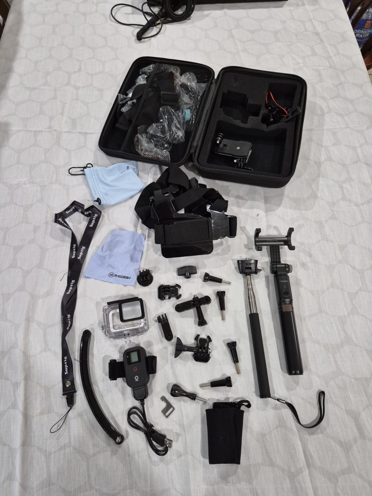 Rhodesy Yoozon Camera Accessory Bundle for GoPro Mounts Case Remote