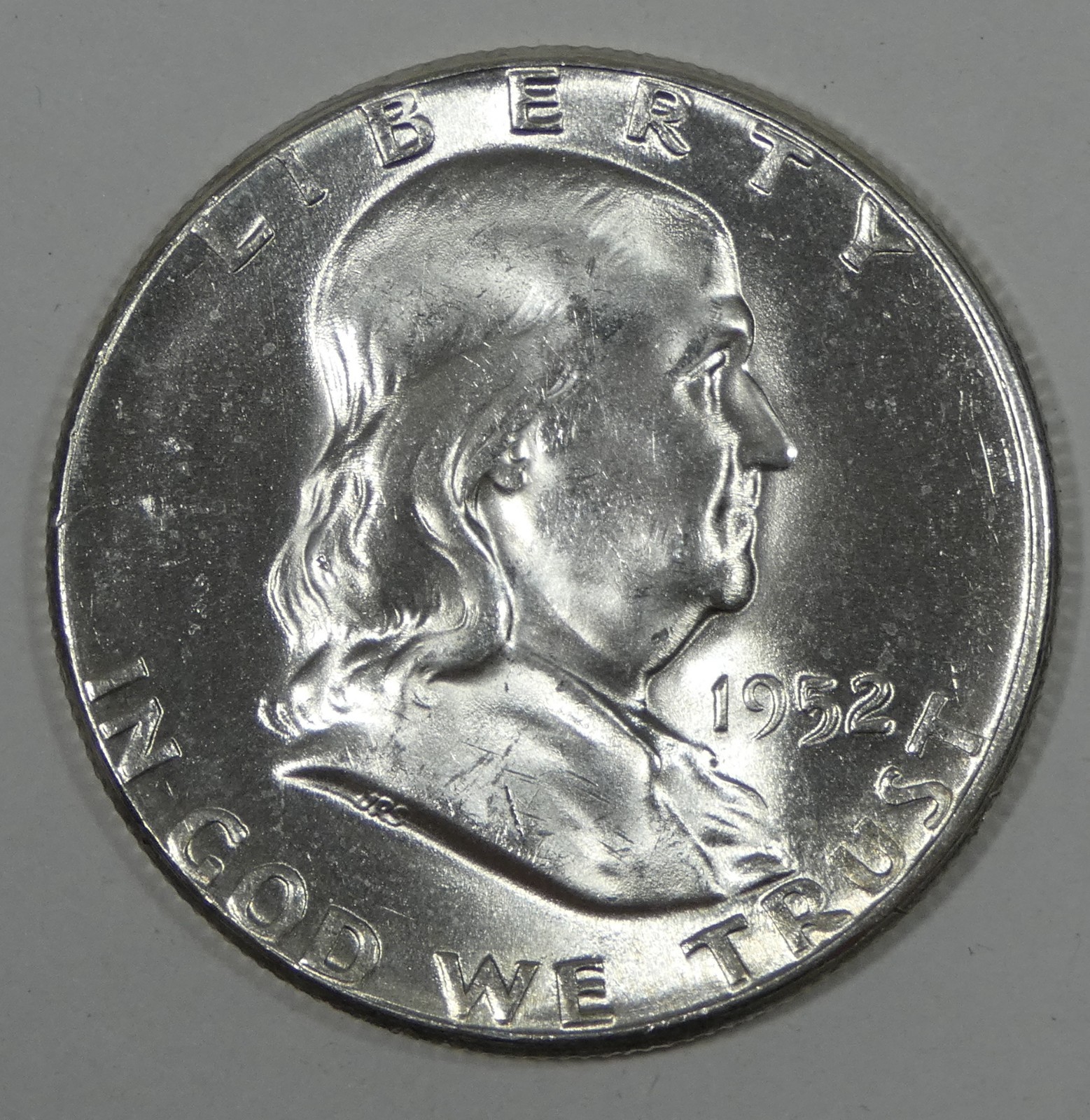 1952 Franklin Half Dollar Nice BRILLIANT UNCIRCULATED Silver 50c