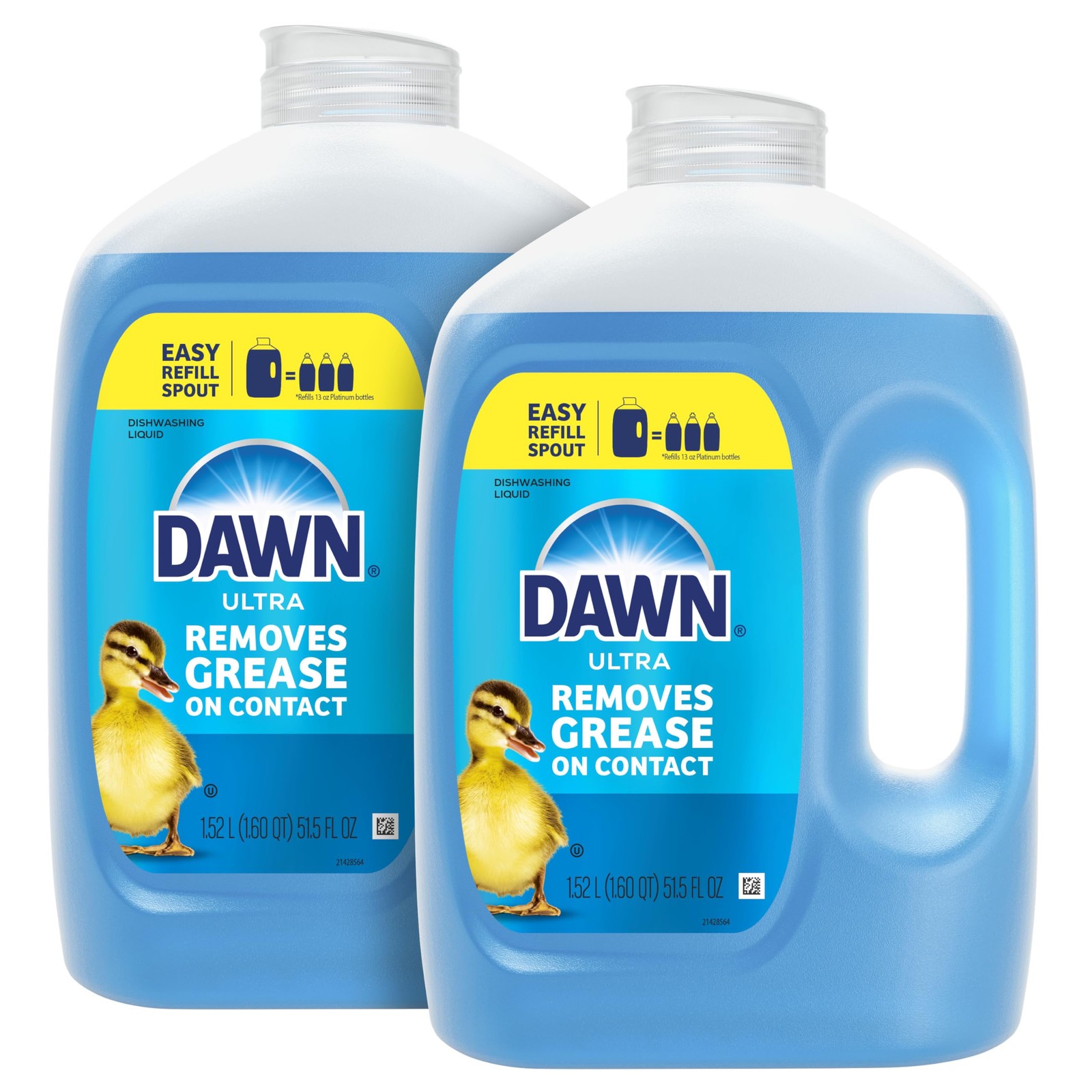 Dawn Ultra Original Dish Soap Refill Jug Large Size Original Blue Liquid Dish...