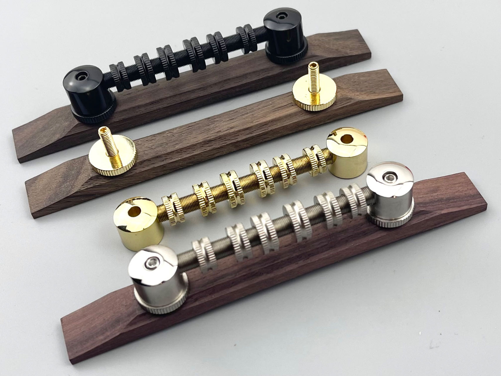 USA SHIP Stainless Steel Guitar Space Control ROLLER Bridge Ebony Fit Gret-ch