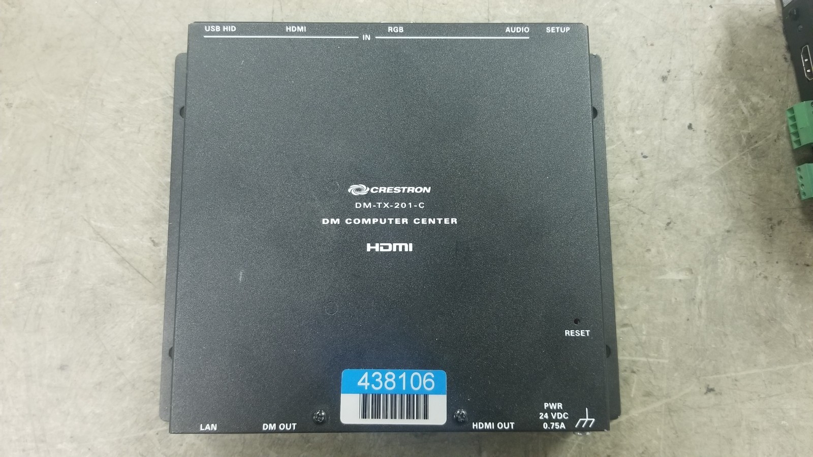 Crestron DM-TX-201-C DigitalMedia Computer Center 8G Transmitter 201 HDMI VGA