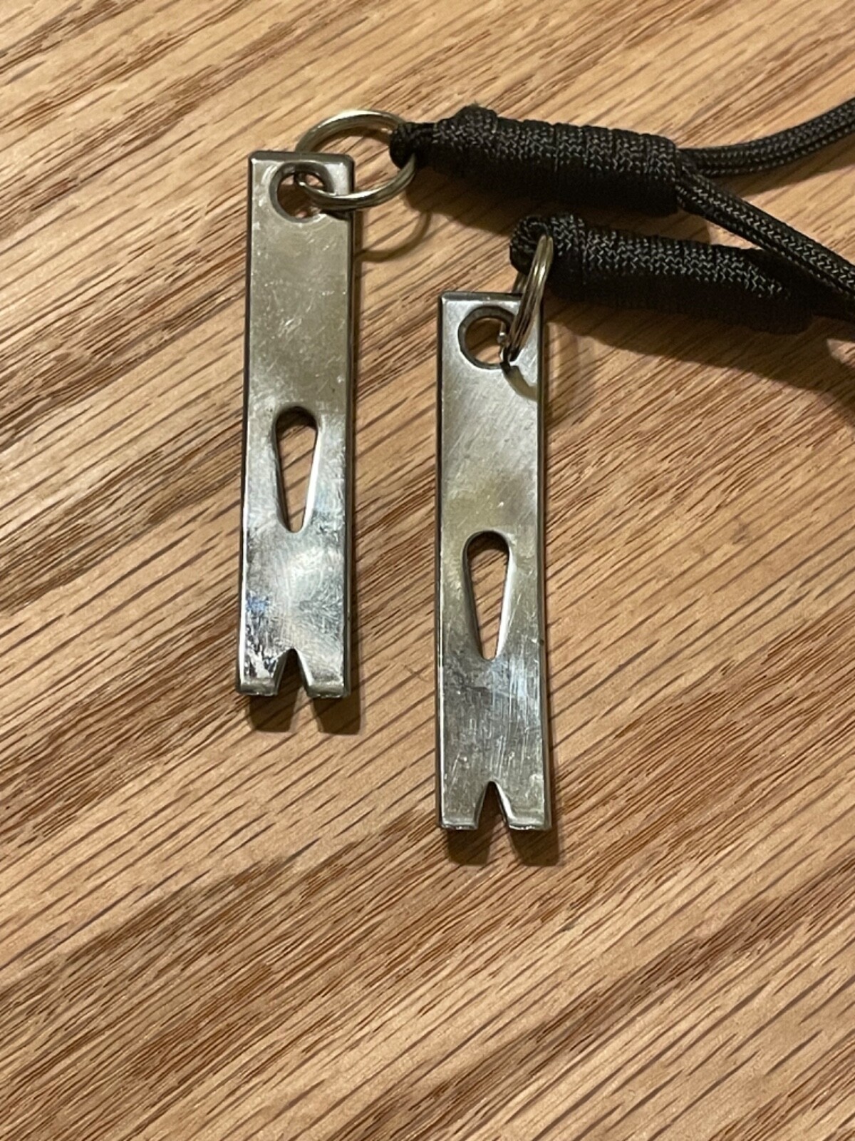 Pocket Keychain Pry Bars Carbon Steel x2