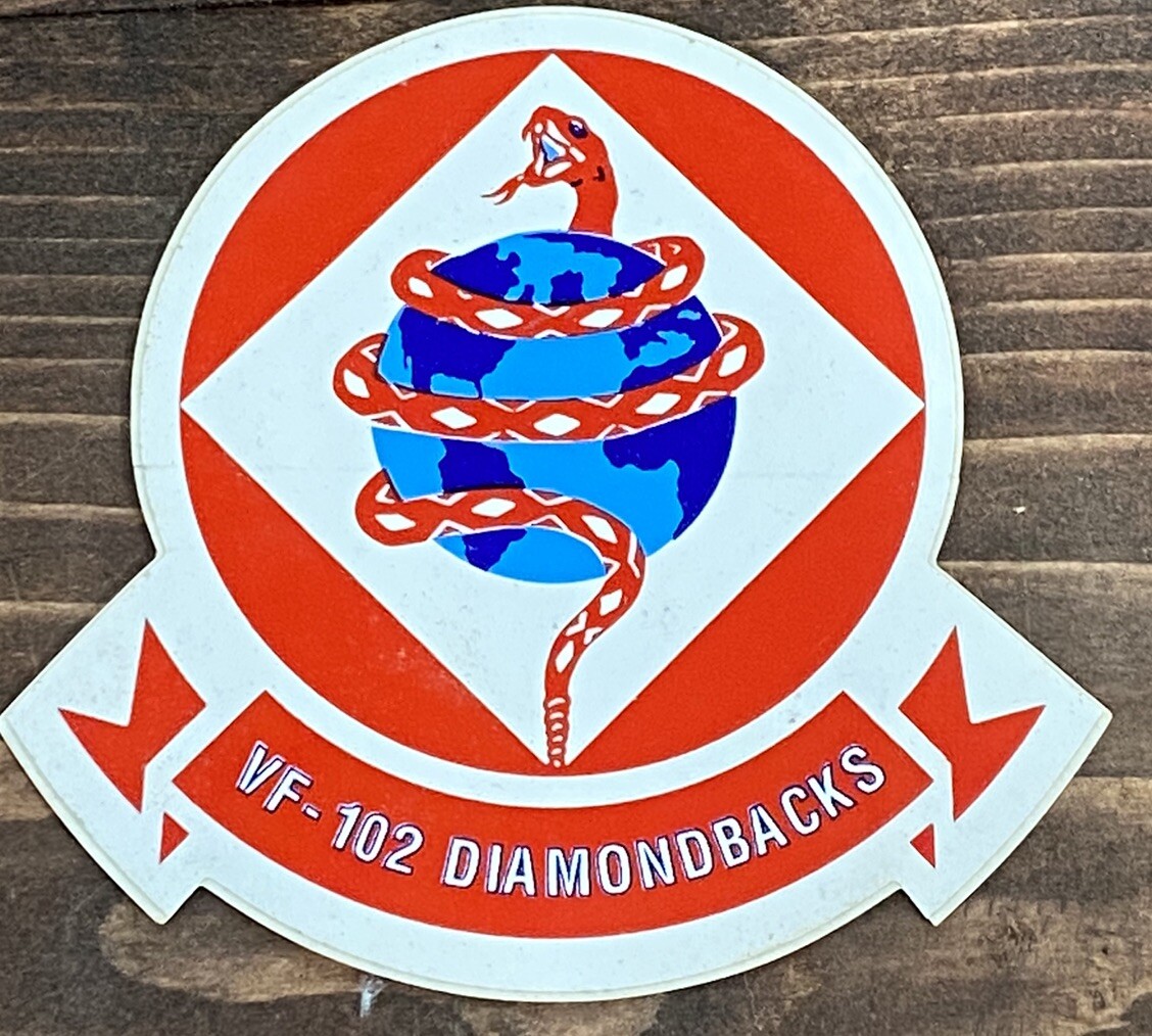 US NAVY ATTACK SQUADRON VF-102 DIAMONDBACKS - STICKER / Decal