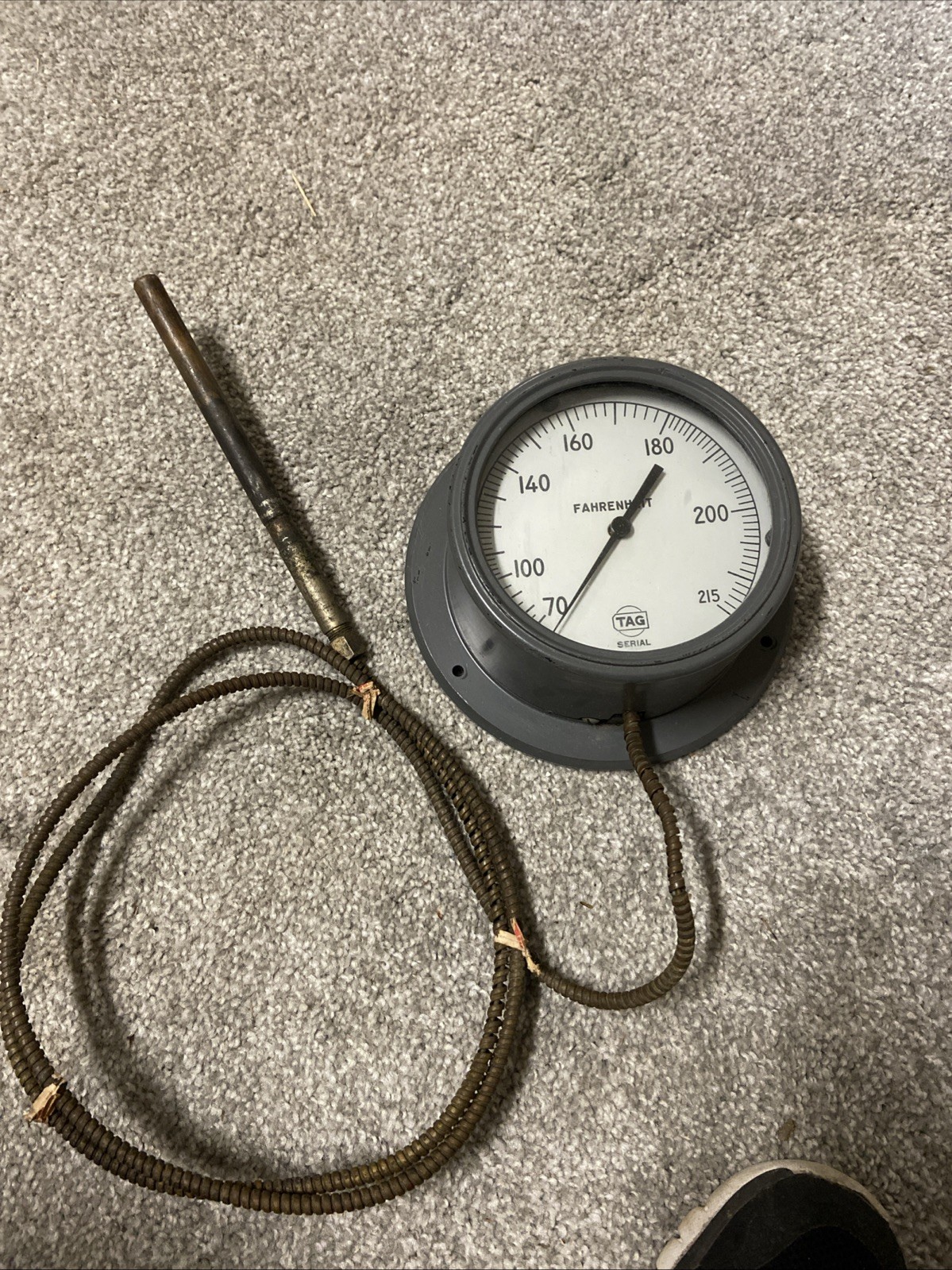 Industrial TAG Thermometer with Sensor Probe Serial # W-69825