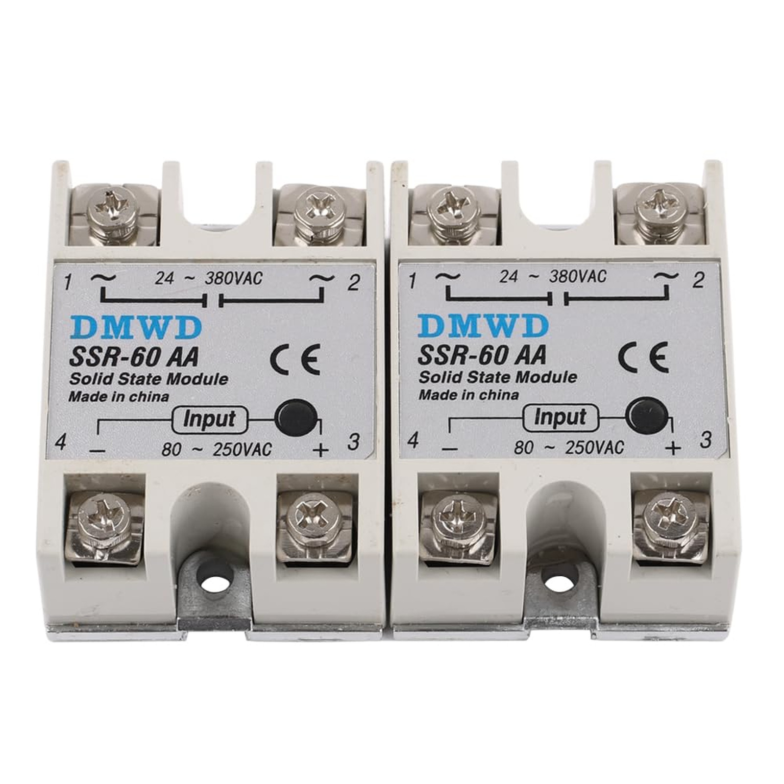 Solid State Relay AC to AC SSR-60AA 80-250V Input 24-380V Output Single Phase 2
