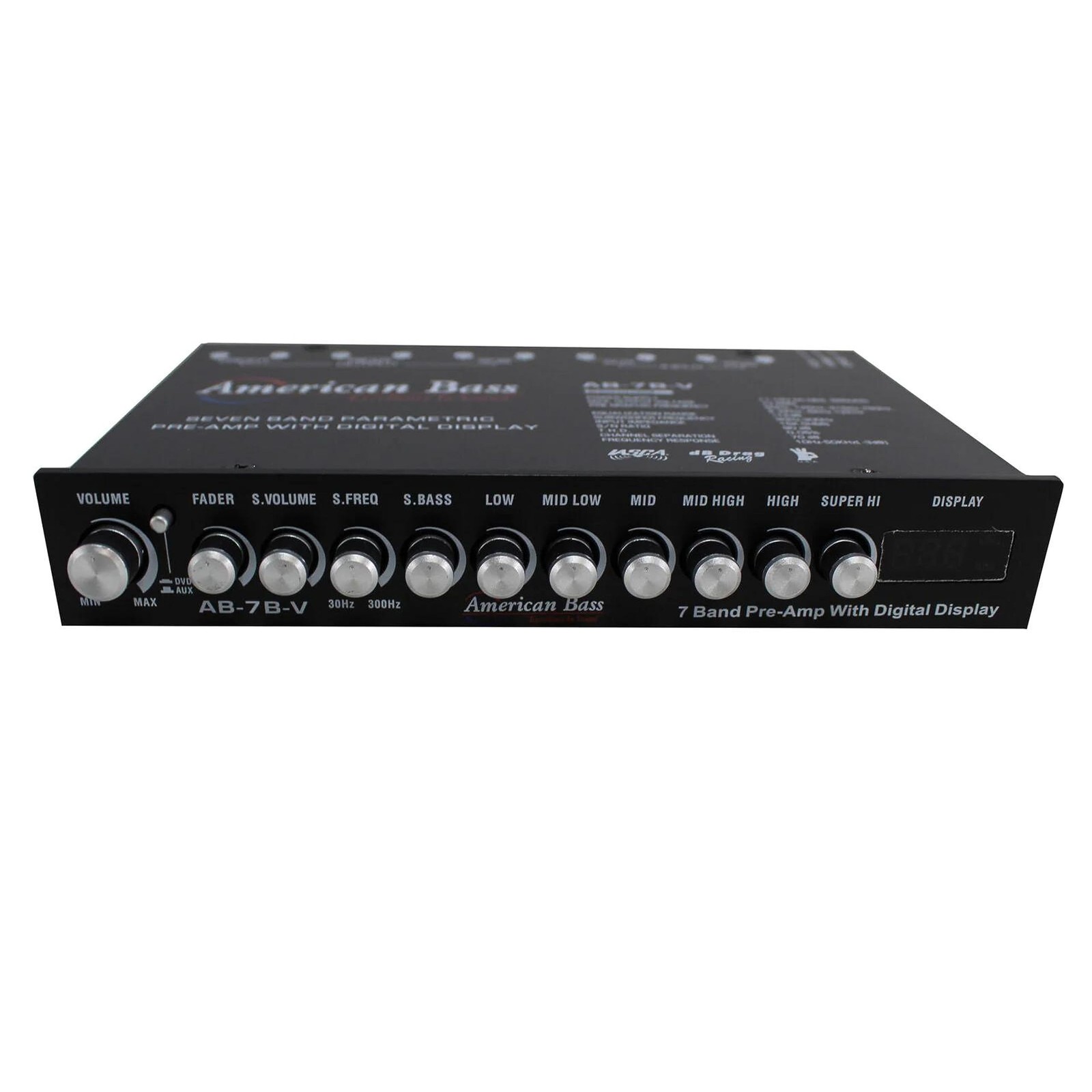 High End 7 Band Equalizer Voltage Display