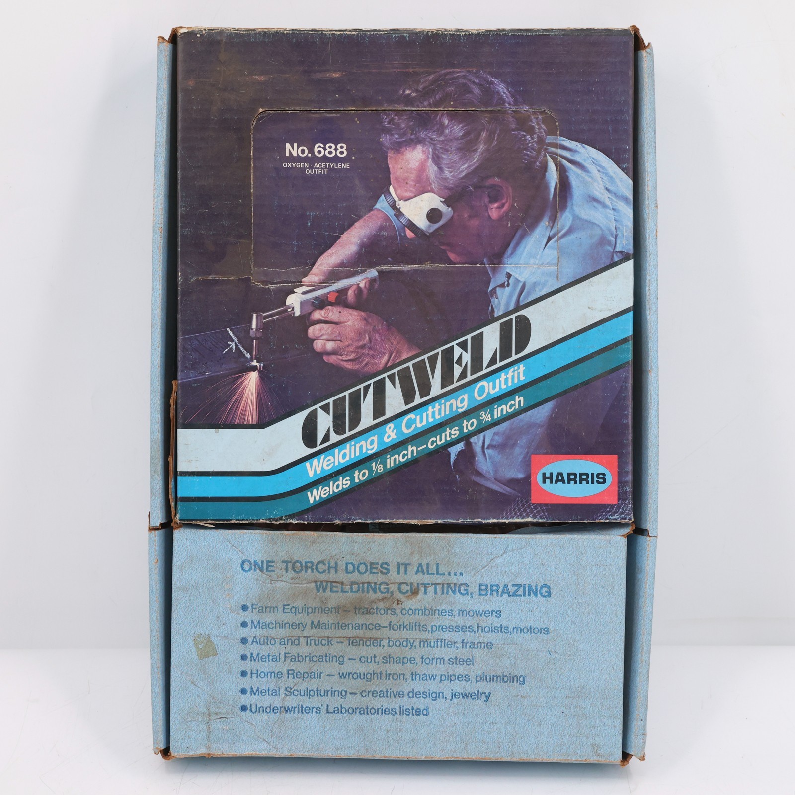 Vintage Harris Cutweld No. 688 Oxy-Acetylene Welding & Cutting Torch Outfit Kit