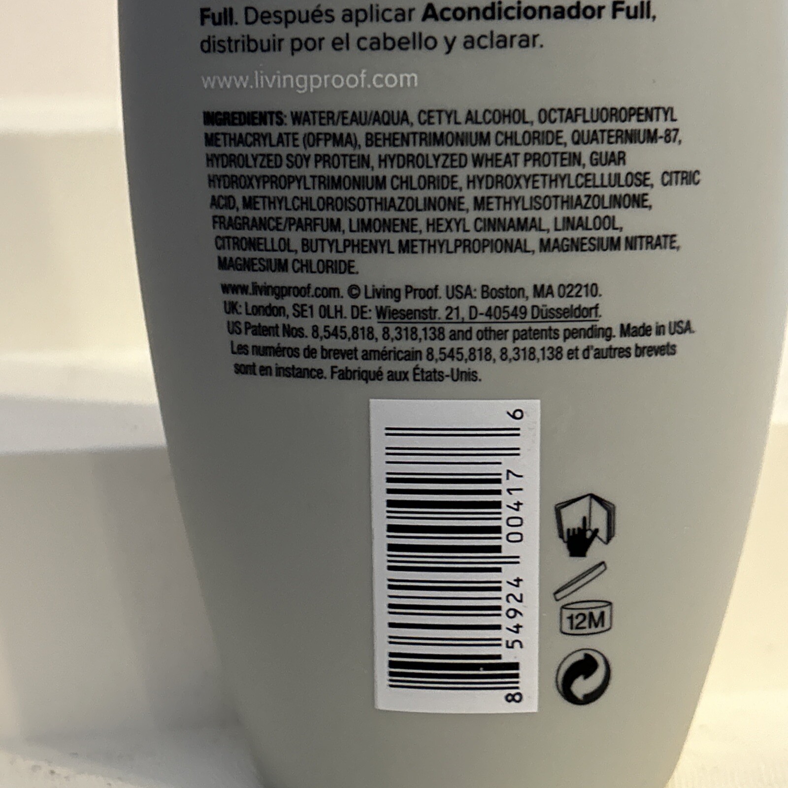 Living Proof Full Conditioner 8 oz / 236 ml NEW WEIGHTLESSLY HYDRATES