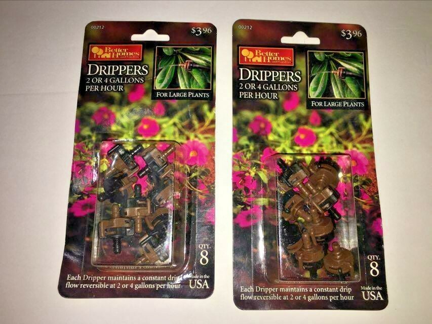 Better Homes & Gar  Drip Irrigation Spot Watering Dripper/Emitter, 2 or 4 Gal...