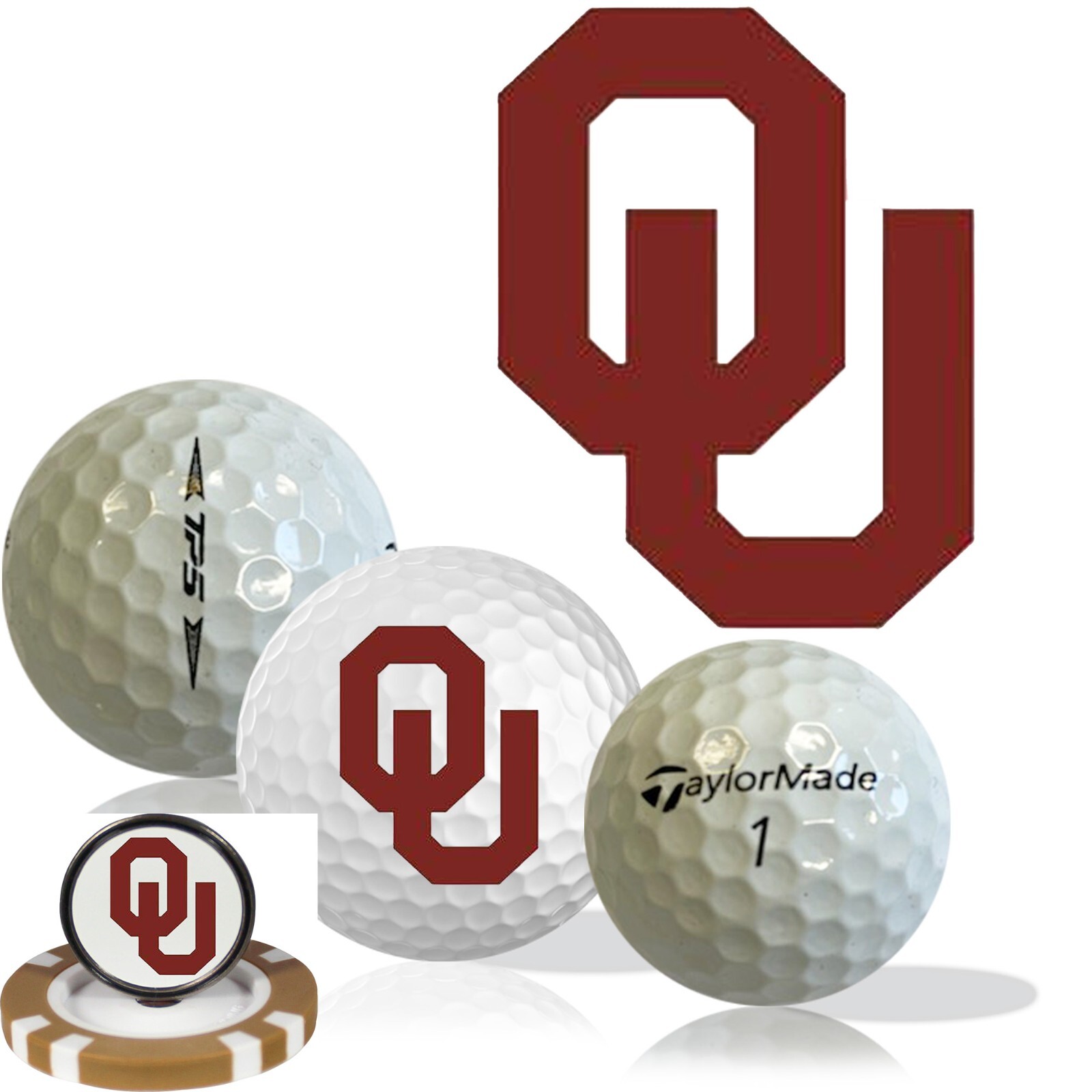 NCAA Oklahoma Sooners • Golf Balls 12 pack • TaylorMade TP5