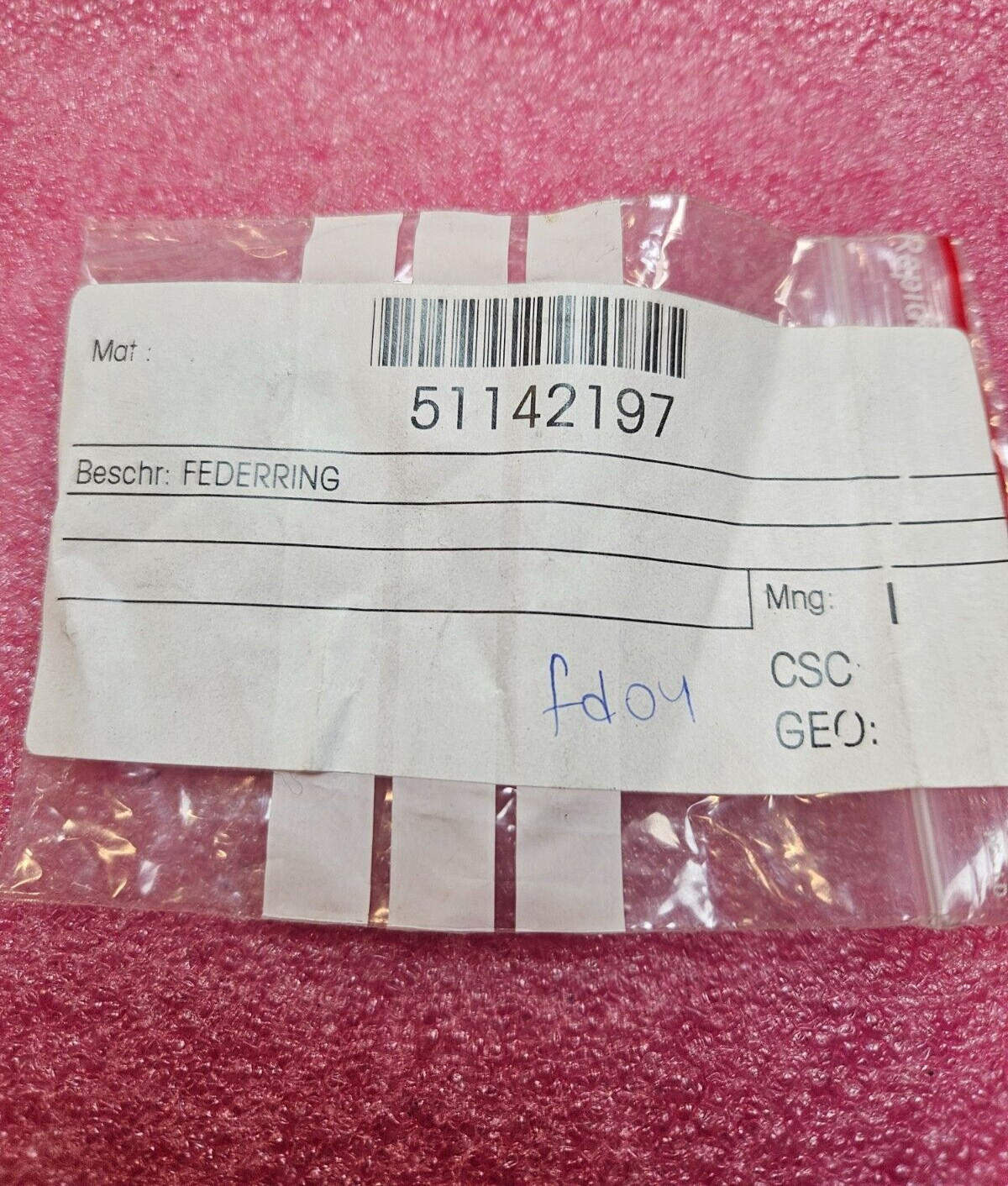 51142197	SPRING WASHER METTLER TOLEDO