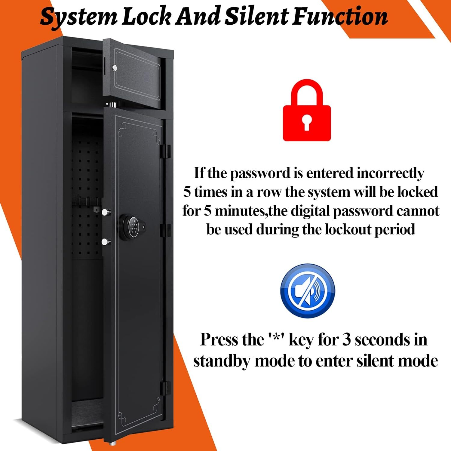 Gun Safe KAER 10-12 Rifle Gun Safe,Gun Safes,Gun Safes&Cabinets,Large Rifle Safe