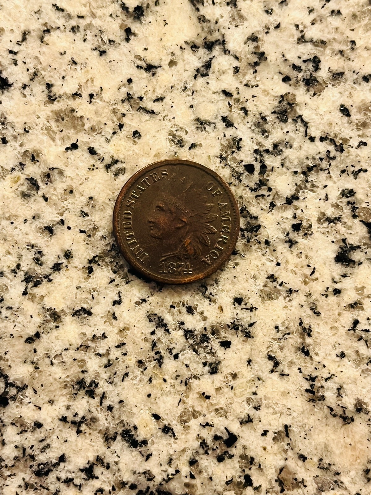 1874 Indian Cent Novelty/Souvenir Coin