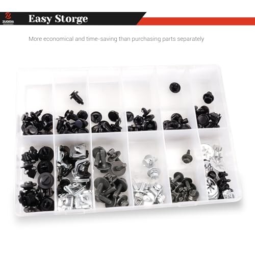 120Pcs Car Push Retainer Clips, Engine Under Cover Splash Shield Guard Body