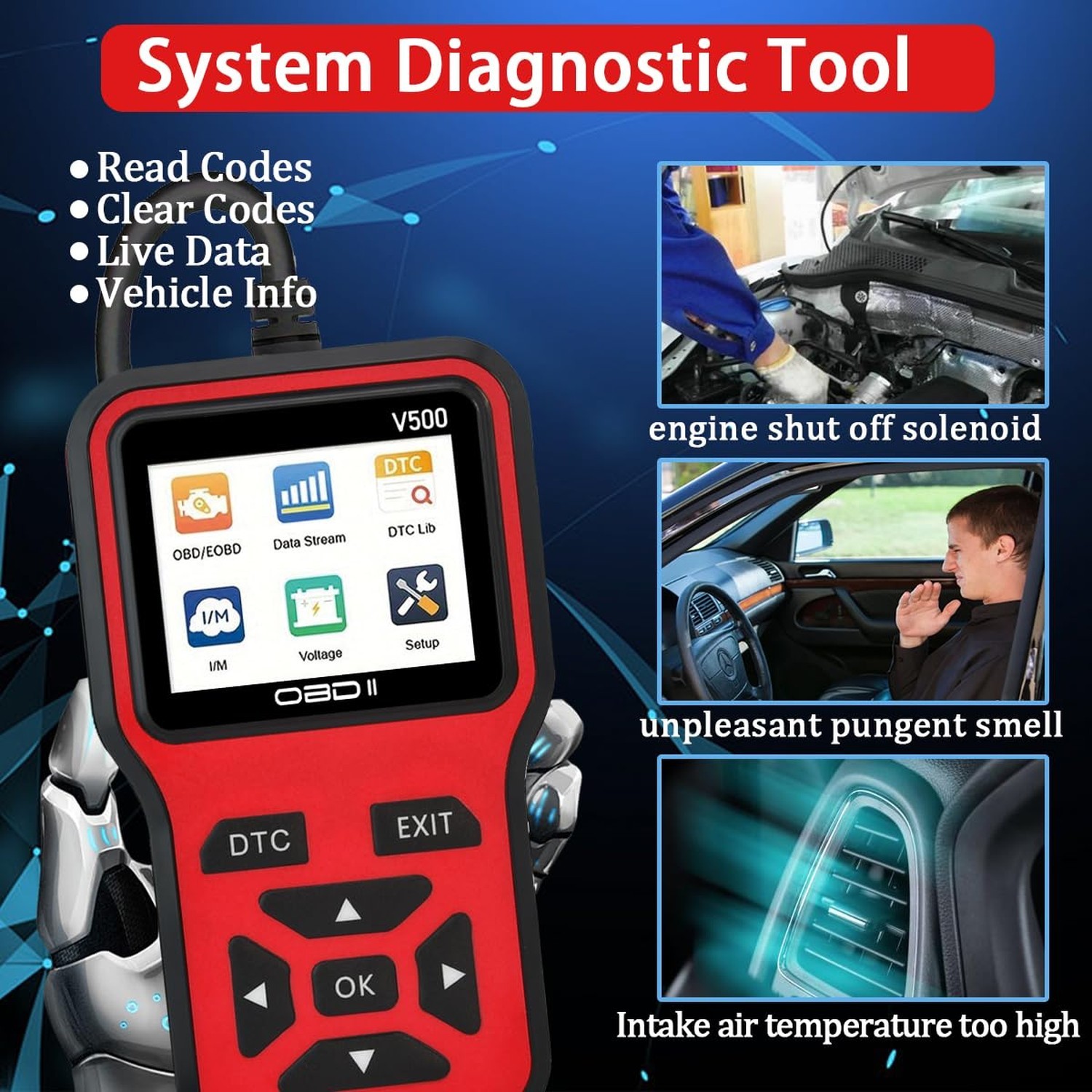 OBD2 Scanner Diagnostic Tool - Check Engine Light Code Scanner Tool... Fast Ship