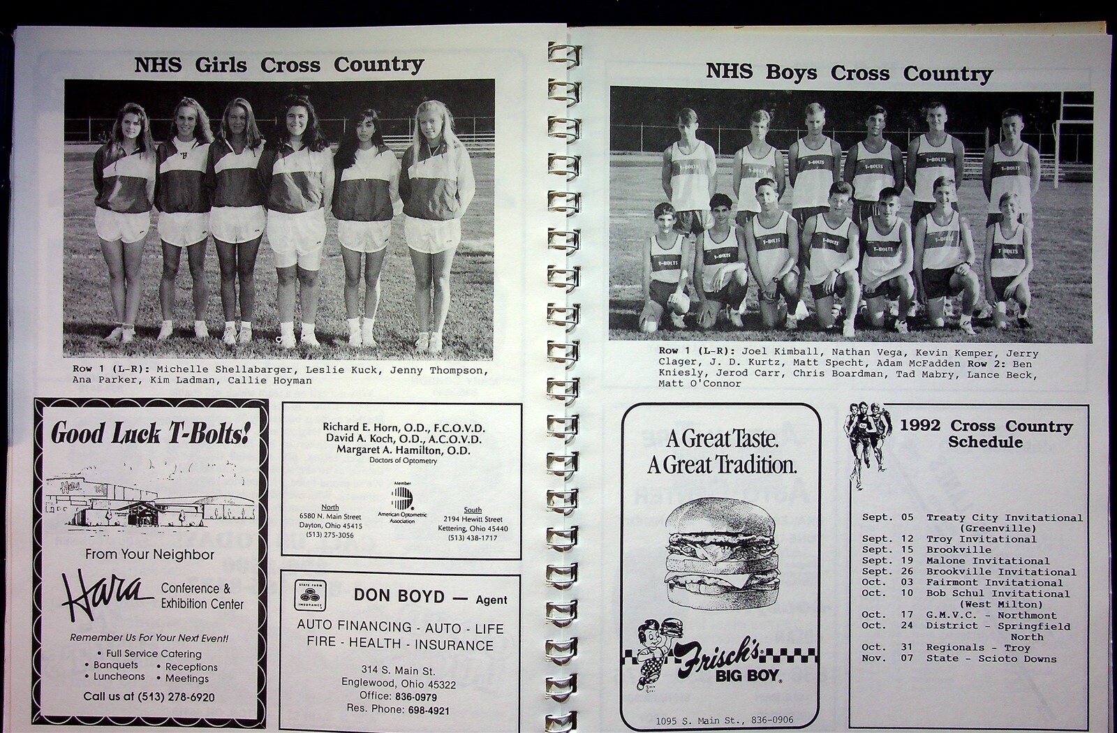 Northmont Soccer Football Dayton OH 9/11/1992 High School Program vs Talawanda