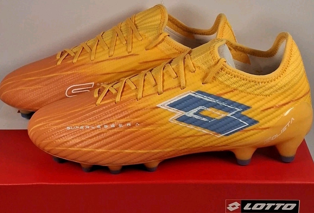 Lotto 221353CX3 Unisex M-8/W-9 Solista 200 IX FG, Ray Yellow/Orange Lilac/Blue