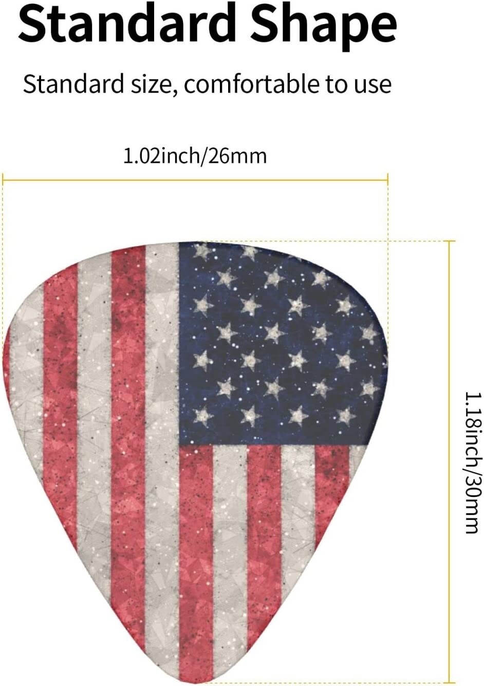 2 PACKAGE PERRI'S RED, WHITE AND BLUE GUITAR PICKS...6 PICK ASSORTED/PKG