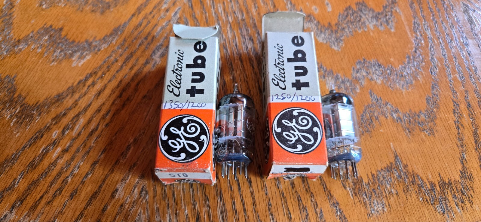 (2) GE 5T8 NOS Vacuum Tubes Tested