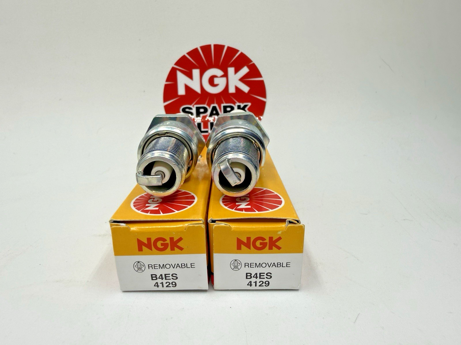 2X NGK SPARK PLUG B4ES 4129  GUARANTEED AUTHENIC NGK PLUGS