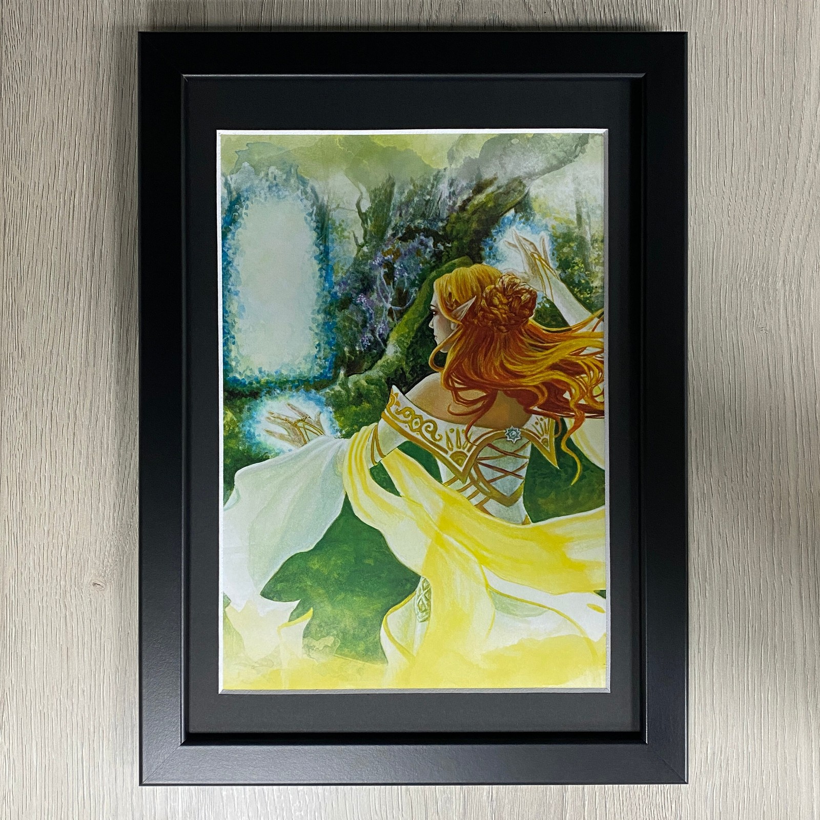 DUNGEONS & DRAGONS FRAMED ART: ELF SORCERESS, D&D