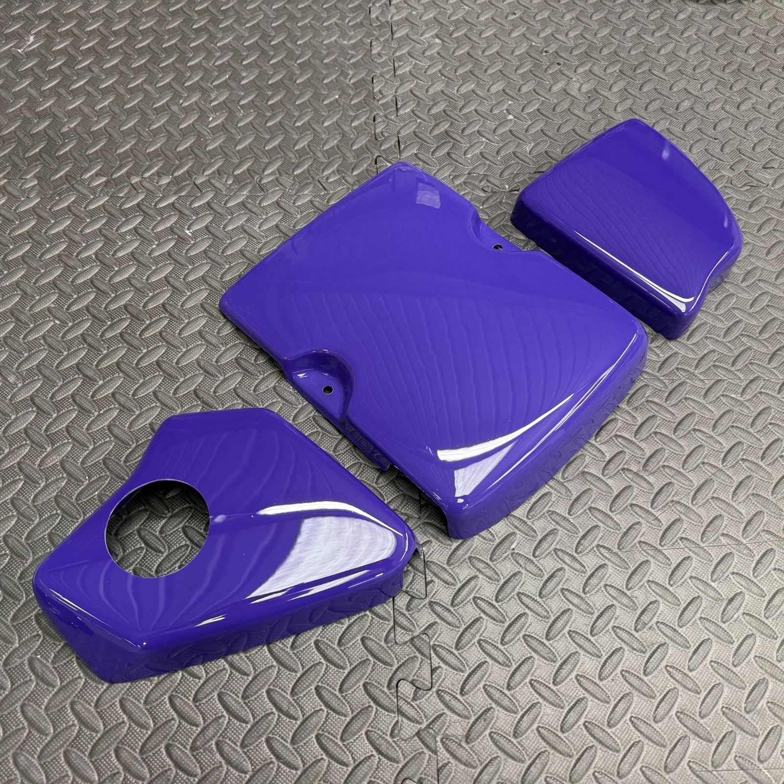 Mk7 (Pre-Facelift) Ford Fiesta  - Engine Bay Dress Up Kit - Gloss Purple Plastic