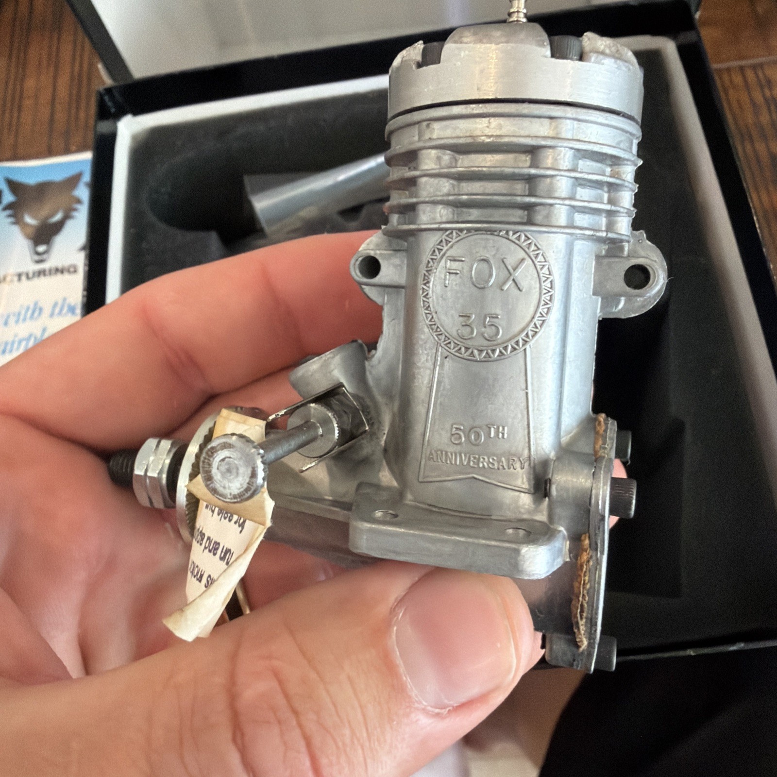 RC Model Airplane Engine Fox 35 Stunt 50th Anniversary Control Line MIB