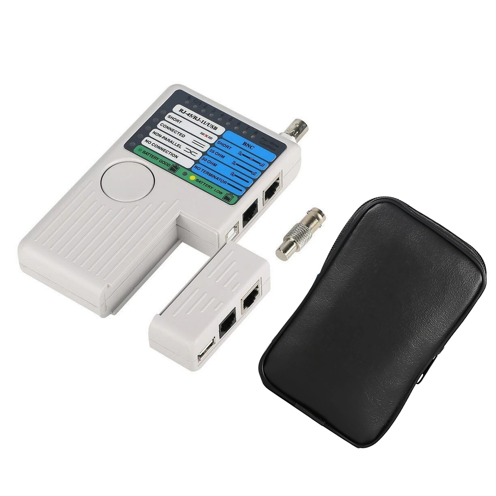 4 In 1 Cable Checker RJ45 RJ11 USB BNC For LAN Network Tester Cat5 Cat6 Tool